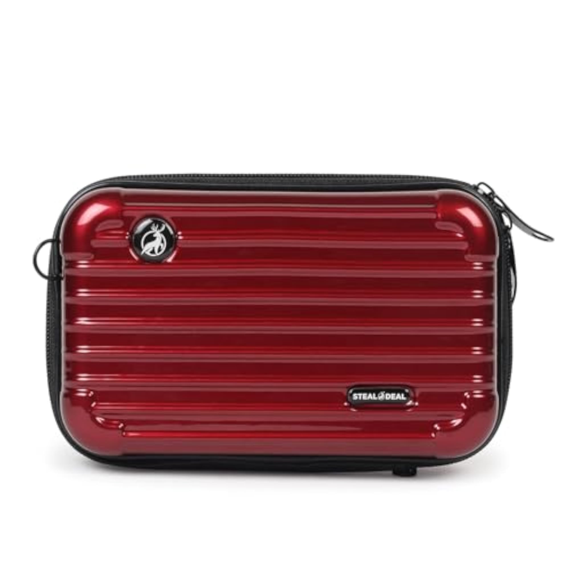 Portable Hard Shell Vanity Bag with Adjustable Strap, Waterproof