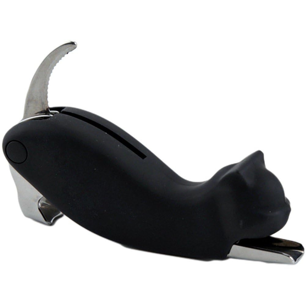 Ouvre-bouteille tire-bouchon chat anti-bouchon cassé en acier inoxydable