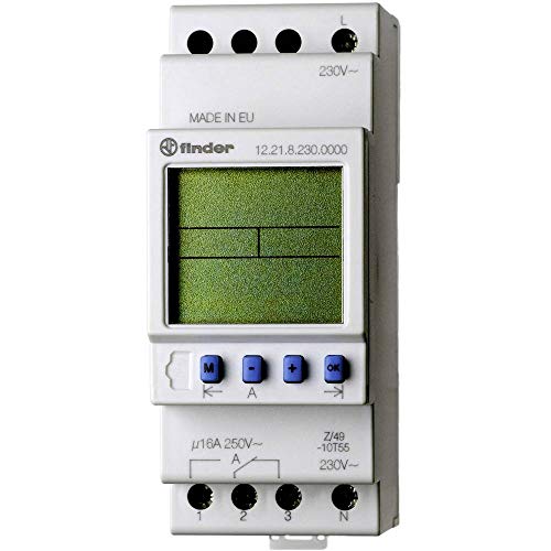 Finder Zeitschaltuhr Fuer Hutschiene Betriebsspannung: 230 V/AC 12.21.8.230.0000 1 Wechsler 16A 250