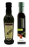 Bio Balsamico Essig + kaltgepresstes extra natives Olivenöl | Salatdressing | griechisches Olivenöl | griechischer Essig | je 250 ml | by ARISTOS (Bio Essig + Öl)