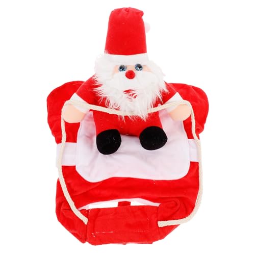 Disfraz Santa para Perro Talla M Rojo