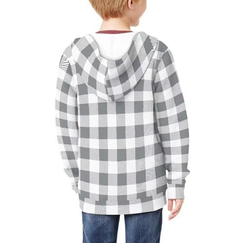 Agoviwo Funny Graphic Zip up Hoodie Boys Y2k Workout Top Fashion Athletic Hoodies for School4