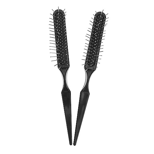 BESTYASH Spazzola per a Topo 2 Pezzi Pettine Massaggiante Spazzola Antistatica per Cotonare per Parrucchieri e Personale