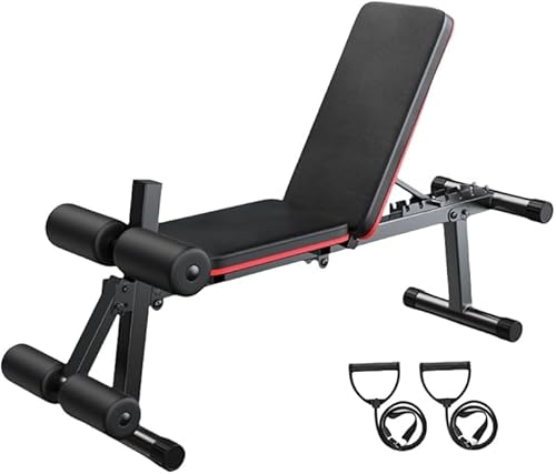 Rutexc調節可能なベンチ、フィットネス筋力トレーニングダンベルベンチ、多機能、折りたたみ式、家庭用、鳥、ベンチプレス、仰向けボード、フィットネス機器、