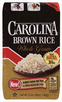 Amazon.com : Carolina Whole Grain Brown Rice 48 oz (Pack of 12) : Brown ...