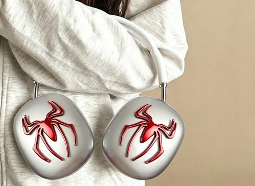 Image of 2 Pcs 3D Spider Chrome Emblems Badges Sticker Car Decoration Spider for Universal Car Vehicle, Truck, Motorcycle, RV, Scooter, SUV, Door, Window Red Spider(Red-B0CC1Y5BQQ)