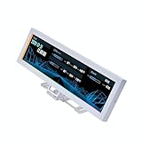 Lian Li 8.8' Universal Screen for PC - Adjustable Mounting for Any Computer Setup - Customizable ARGB Frame - PC Temperature Display Panel - LCD Screen Disply - Mini Monitor - SM088W (US88 v1 White)