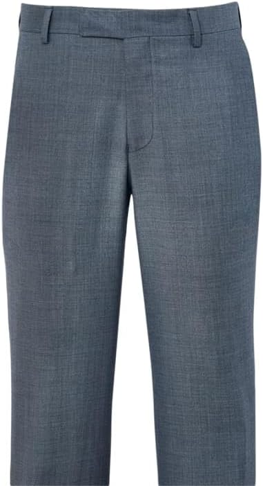 Paul Fredrick Men's Wool Sharkskin Flat Front Pants - Image 2