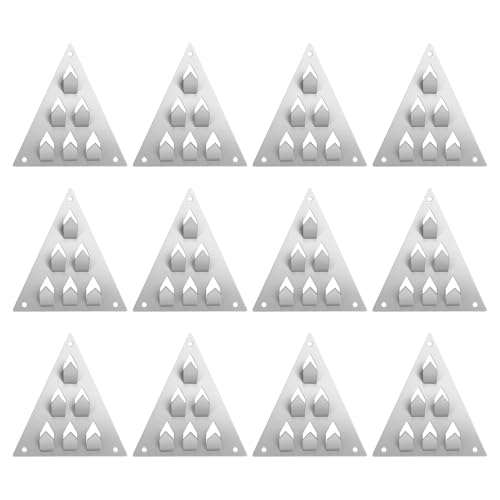 HOUDERCO 防音クリップ 12個 押し込み式吸音パネル固定金具 三角ベース構造 音響パネル取り付け用 壁用遮音クリップ スタジオ録音環境向けの商品画像（Amazon）