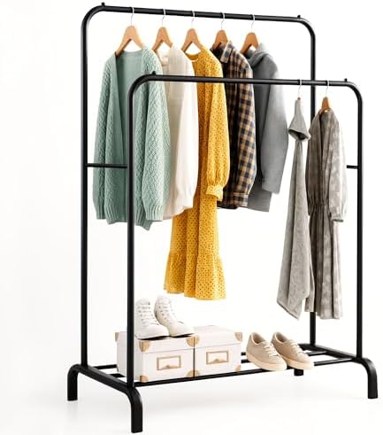 edihome, Burro Ropa, Perchero Colgador de Ropa, Doble, Vestidor, ...