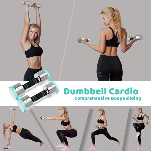 Dripex Hanteln Set Einstellbare Hantel 2x2.5kg, Kurzhanteln aus Stahl enthalten. 2,5kg 5kg 7,5kg 10kg 15kg 25kg 30kg 50kg Fitness Hanteln 5 KG mit Schaumstoff Griff für Zuhause