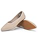KBZone Women's Knit Ballet Flats Fashion Pointed Toe Walking Shoes Casual Slip-on Ballet Shoes