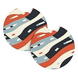 Matériau du produit : le dessous de verre de voiture HJFCZH Race Track Prints est fabriqué en néoprène, qui est un matériau très durable. Il est antidérapant, imperméable, confortable au toucher et durable, ce qui peut garder votre voiture propre et bien rangée et prolonger la durée de vie de l'intérieur de votre voiture.