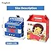 Coghek Blue Mini Accordion For Kids 10-Key Button Compact Accordion Durable Musical Toy For Beginners