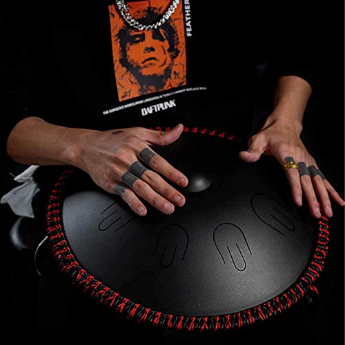 Handpan D Minor Blanco 9 notas Acero miniatura 3