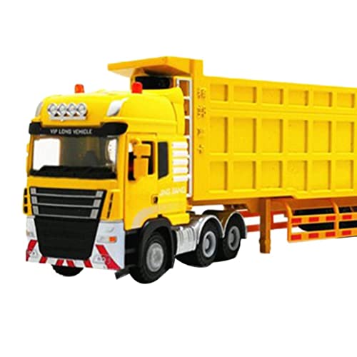 Camion semi-remorque modèle 1:50 jaune avec remorque articulée - 2