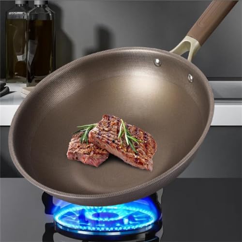 MQPALZKD Steinfritteuse, Haushalts-Antihaft-Topf, Emaille-Glasur, Mehrzweck-Topf mit flachem Boden, Kochtopf, Küchenutensilien 5 MQPALZKD Steinfritteuse, Haushalts-Antihaft-Topf, Emaille-Glasur, Mehrzweck-Topf mit flachem Boden, Kochtopf, Küchenutensilien