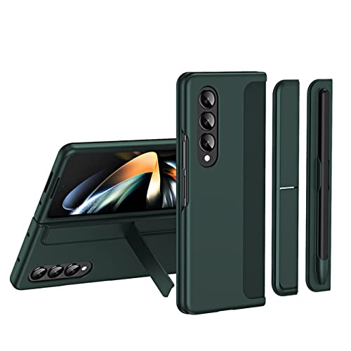 Coque Antichoc Hybride Samsung Z Fold 4 avec étui de téléphone S Pen amovible vert