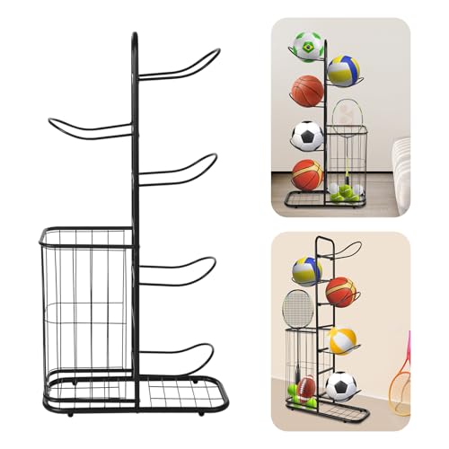 Rangement de balles de garage vertical pour un espace de jeu ordonné - 6