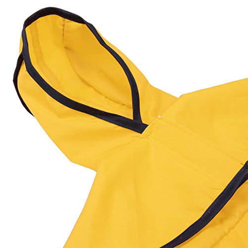 Hde Dog Raincoat Hooded Slicker Poncho For Small To X-Large Dogs And Puppies (Yellow, Small) #TOP4