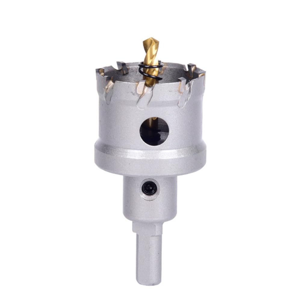 Brocas TCT de 12-200 mm para herramienta de corte de metal de carburo de acero Sierra de orificio central Punta de carburo Perforación de placas de acero gruesas, 92 mm