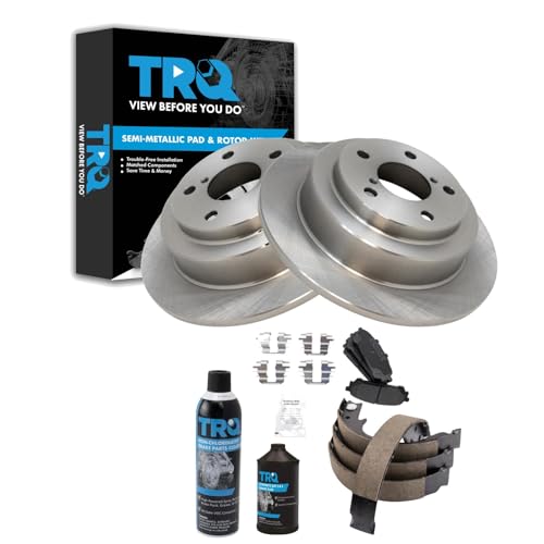 Image of TRQ Rear Brake Pad & Rotor Kit Compatible with 2008 Subaru