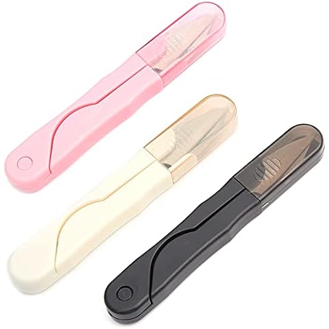 3 Pcs Thread Cutter Sewing Scissors Clippers Mini Small Snips Trimming Nipper Trimming Scissors Clipper with Safety Cover for DIY Handmade Cover
