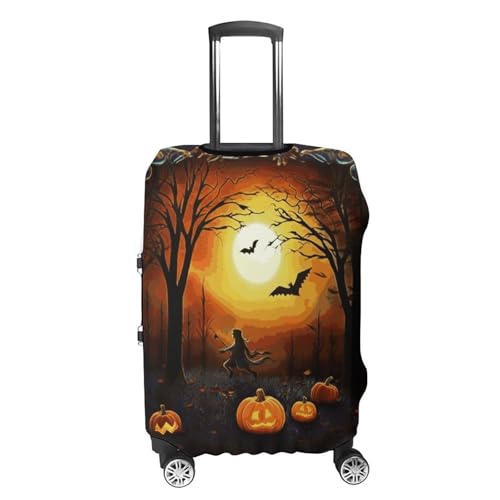 Halloween Party Printed Luggage Cover Protector, Fits 18-32 Inch Luggage4