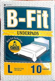 B-FIT Underpads with Gel Technology, Large Size- 60 * 90 cms - Pack of 1
