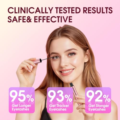 Image of Lash Serum for Eyelash Growth: Advanced Eyelash Growth Serum with Multi-Peptide, Vegan Lash Boost Enhancer for Sensitive Eyes, Thicker Formula for Longer, Fuller Looking Lashes