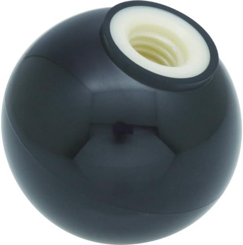 TRUSCO P-TPB32-10BK Resin Grip Ball, No Core, Black, Φ1.3 x M0.4 inches (32 x 10 mm)