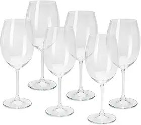 WOLFF - Conjunto 6 Taças de Cristal Ecológico Gastro/Colibri 450ml para Vinho Tinto