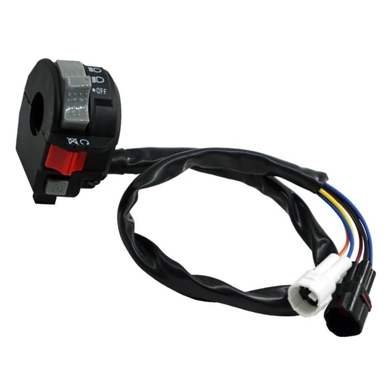Left Handlebar Engine Start Run Off Headlight Switch Suitable for Yamaha Kodiak 450, Raptor 700, YFZ450R, YFZ450X - Replacement Part,1S3-83973-11-00,1S3-83973-10-00,1S3-83973-00-00