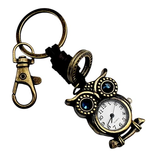 Image of Pocket Watch Metal Keychain Retro Vintage for Gifting With Key Ring Anti-Rust