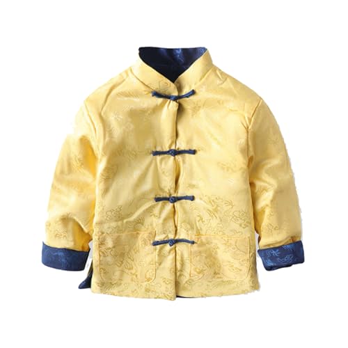 Baby Boy Girl Lunar New Year Tang Suit Reversible Traditional Jacket Winter Thickening3