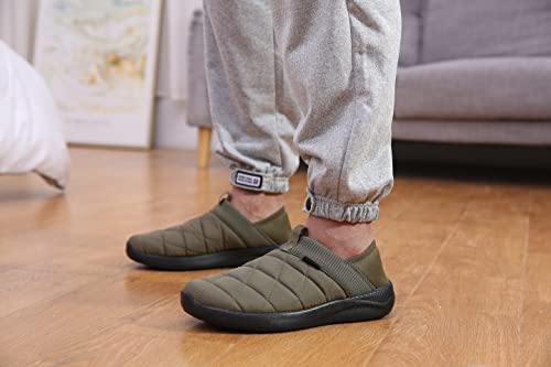 KUBUA Slippers for Men and Womens Indoor House Shoes Plush Slip on Outdoor Garden Loafers - Image 4