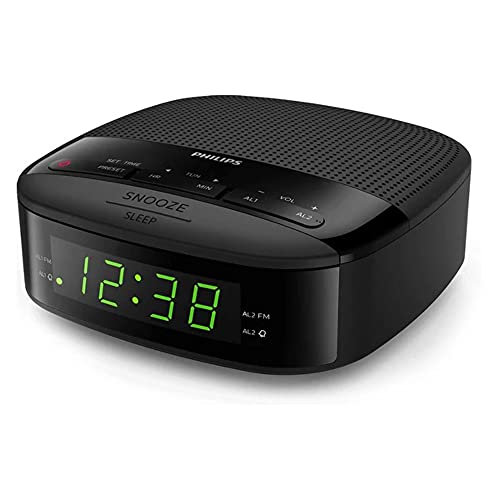 Philips Radiodespertador /12 FM Radio (Alarma Dual,