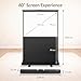 Todeco Beamer Leinwand 60 Zoll 4:3, Mobile Business und Heimkino Beamer, Tragbar Projektor Leinwand, Bodenprojektor Bildschirm, 121 x 91 cm, Keine Montage erforderlich