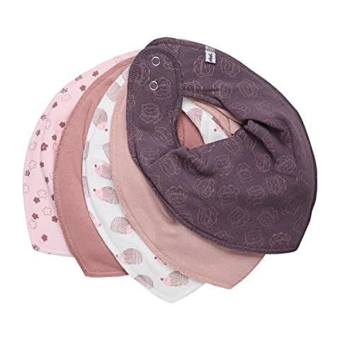 PIPPI Baby Bandana Bibs - 5-Pack, Old Rose Cover