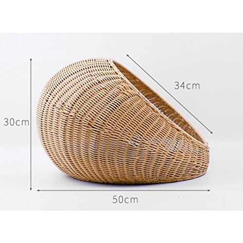 Instachew Pet Bed For Cat | Small Dog Bed | Pet Bedding | Warm Washable | Calming Bed | Anti Anxiety Cushion (Nestuo Brown Pet Bed) #TOP4