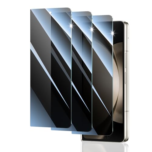 Fynorao Privacy Screen Protector for Samsung Galaxy Z Fold4 / Fold5 Anti-Spy Tempered Glass 9H Hardness Anti-Scratch Double Shatterproof Impact Resistant Private Protection - 3 Pack