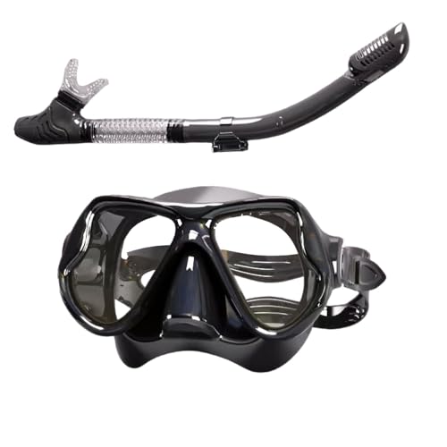 PQETBV Gafas de Buceo con Esnórquel, Gafas de Buceo para Adultos, Gafas de Buceo para Adultos con Esnórquel, Máscara de Snorkeling para Adulto Y Niños