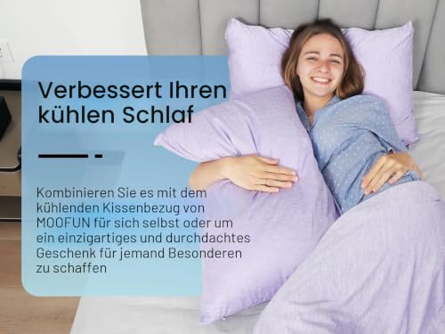 MOOFUN Kühldecke Queen Size Größe 203,2 x 228,6 cm, Q-max > 0,46 Arc-Chill-Technologie, Kühldecken für heiße Schläfer, Nachtschweiß… – Ansicht 5