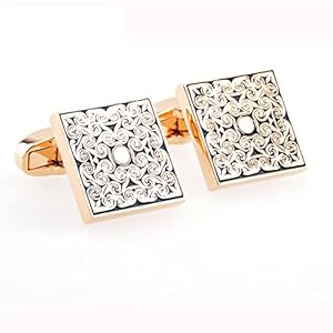 Manchetknopen Goud Kleur Vierkante Manchetknopen voor Mannen Cadeau Shirt Manchet Knop Retro Bruidegom Bruiloft Manchetknopen Gemelos Manchetknopen, Klassieke Manchetknopenmanchetknopen voor mannen