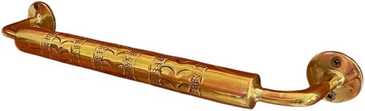 Handmade Unlacquered Antique Towel Brass Rod Bar for Bathroom Wall, Handcrafted Towel Hanger Wall Mount, Towel Bar Wall Mount Rod, Handmade Home Decor Brass Kitchen Hanger Bar (16'' / 40cm)