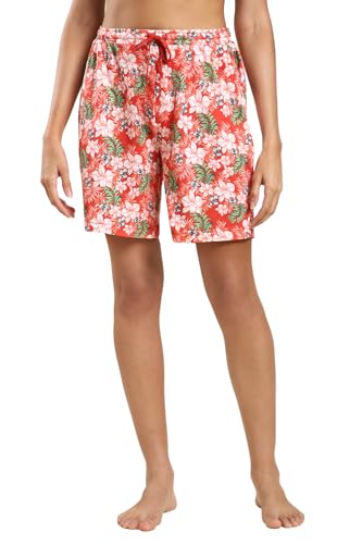 Image of Van Heusen Women Lounge Allover Print Lounge Shorts - Modal Cotton - Functional Pocket,Superior Drape