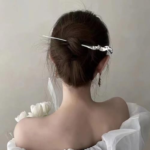 FRCOLOR Pack of 2 Chinese Hair Pin Hair Sticks - Image 3