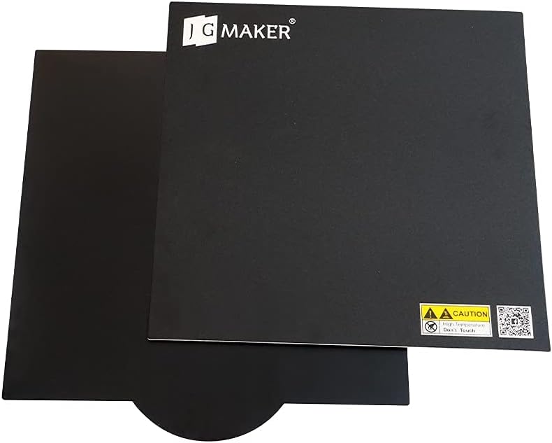 JGMAKER 3D Printer 310mmx310mm Manganese Steel Sheet with Build Surface Suitable for Aritst D & Artist-D Pro & A5 &A5S -1pc