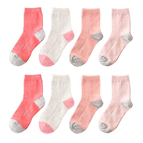 Kids Boys Girls Cotton Athletic Crew Socks2