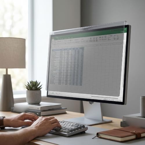 Filtro de pantalla de privacidad Dpofirs acrílico colgante de 18.5 pulgadas para monitor 6